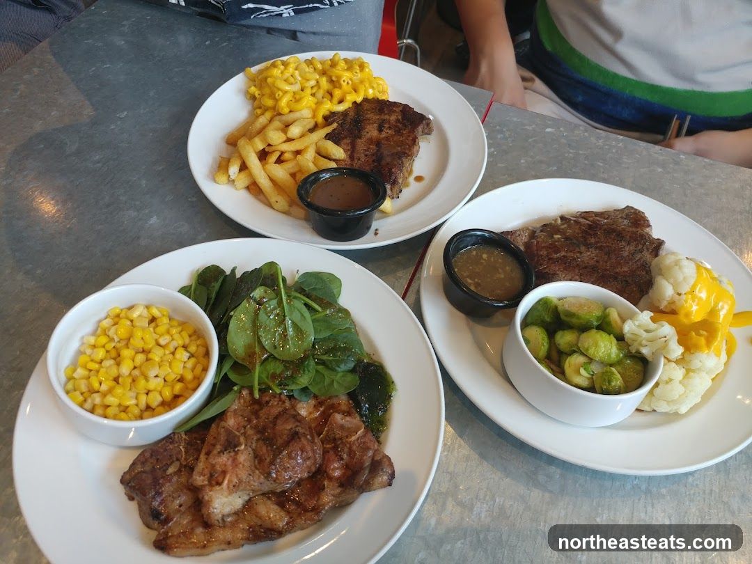 Three Plates of Food