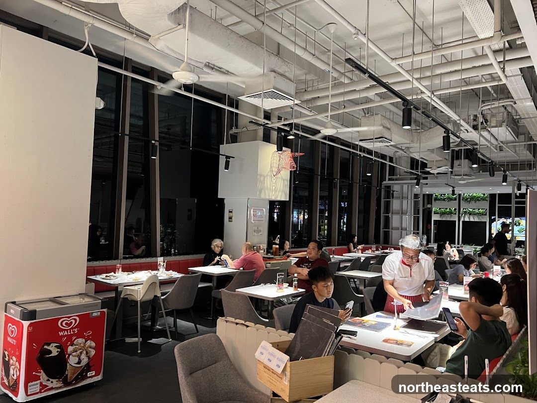 Restaurant Interior with Diners