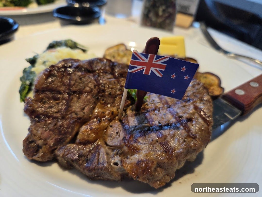 Steak with New Zealand Flag