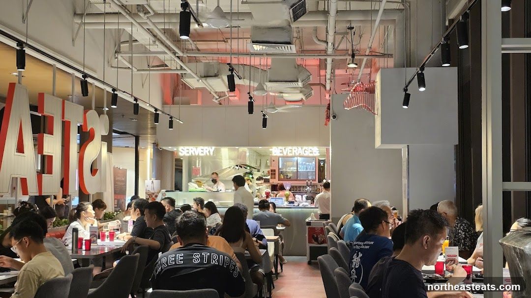 Restaurant Interior with Diners