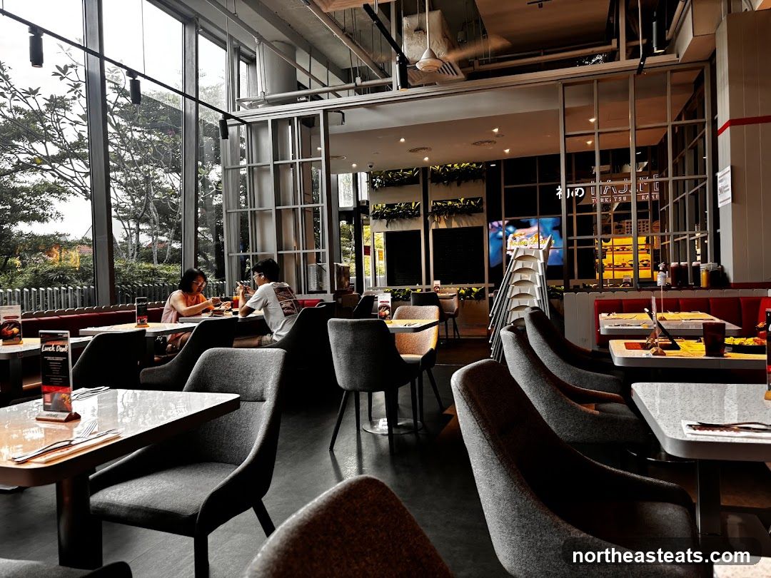 Restaurant Interior with Diners