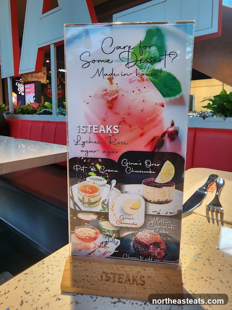 Dessert Menu