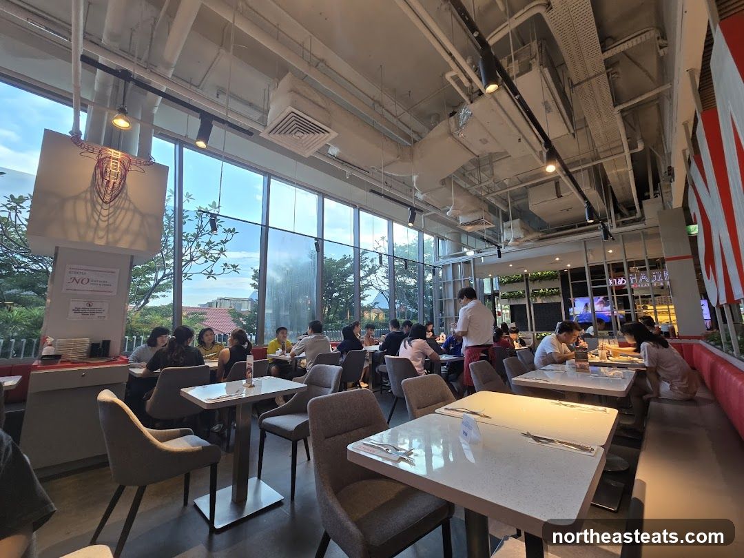 Restaurant Interior with Diners
