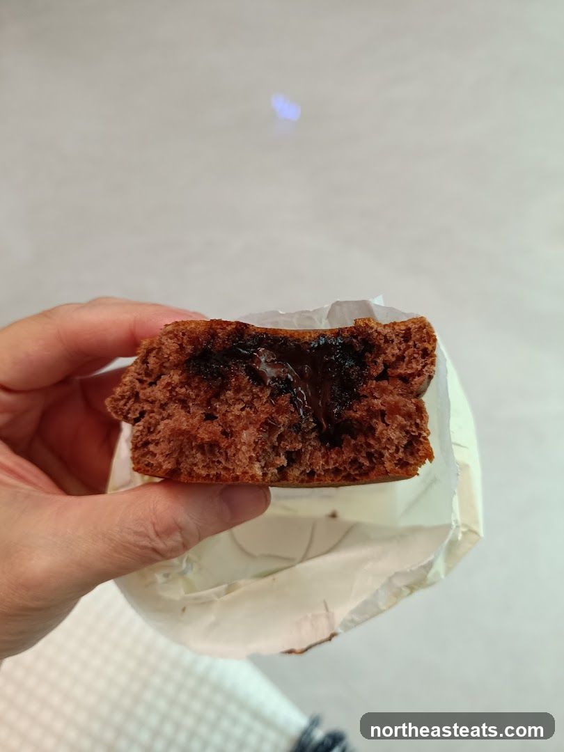 Chocolate filled pastry