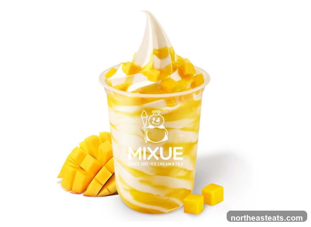 Mango Soft Serve Ice Cream