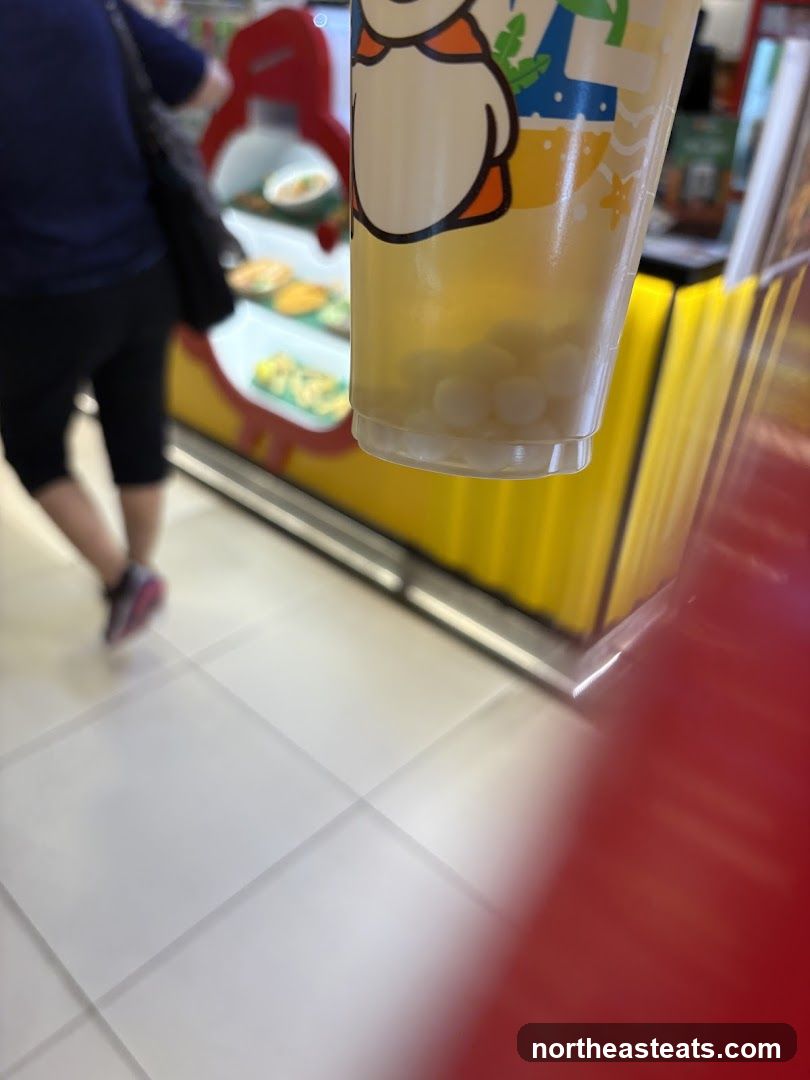 Beverage with Tapioca Pearls