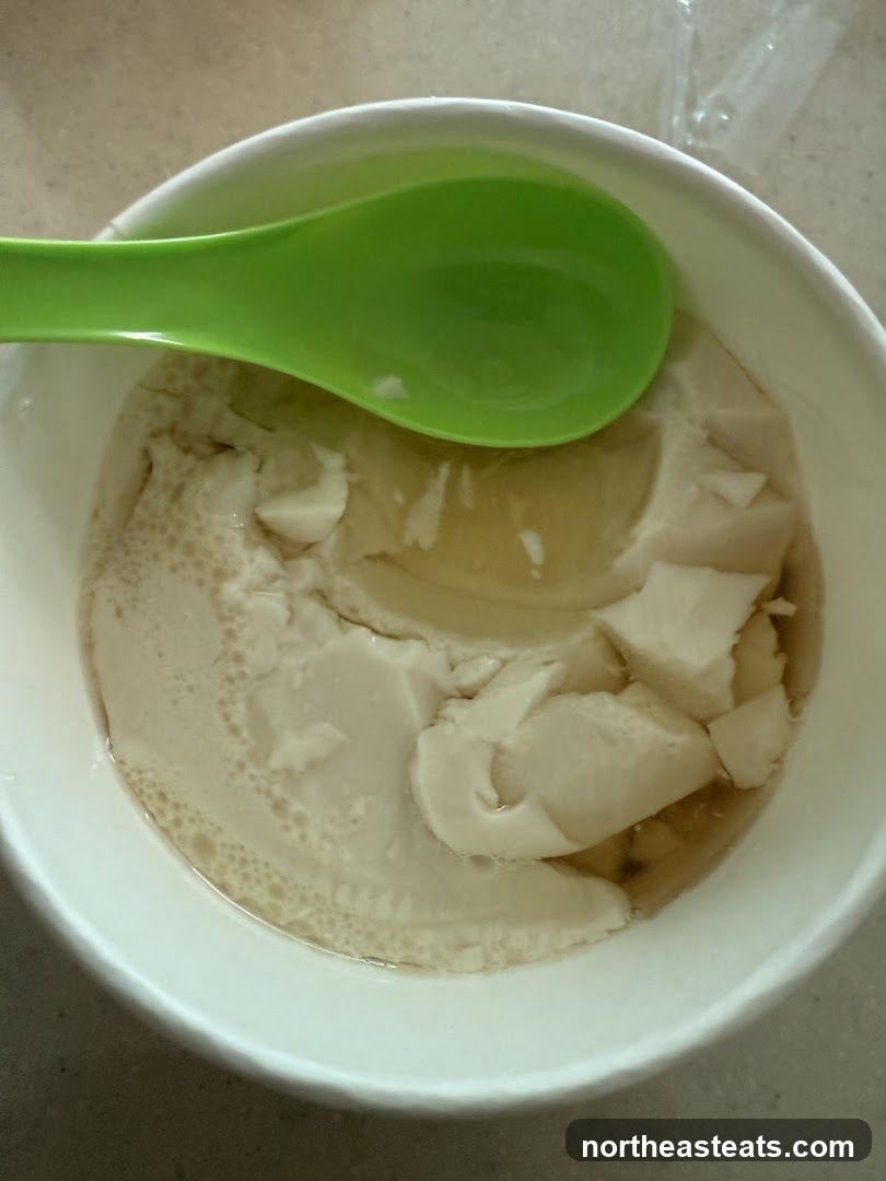 Tofu Pudding with Syrup