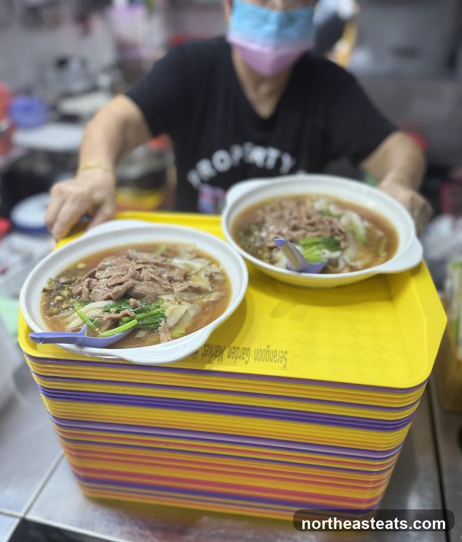 Food being served