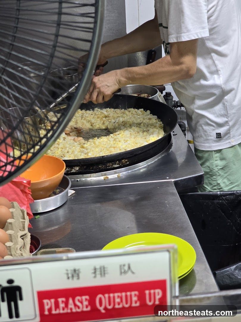 Cook preparing food