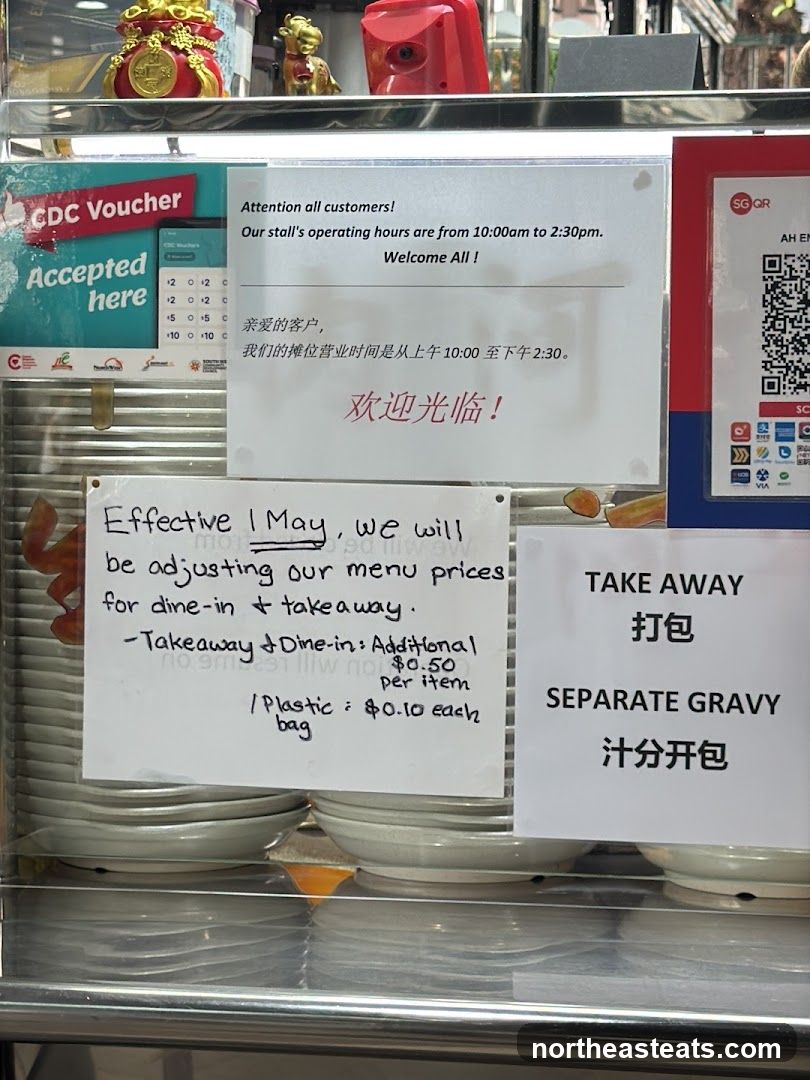 Stall Information and Price Adjustment Notice