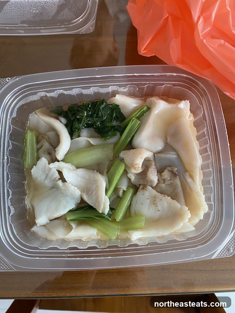 Takeout Noodles with Fish and Greens