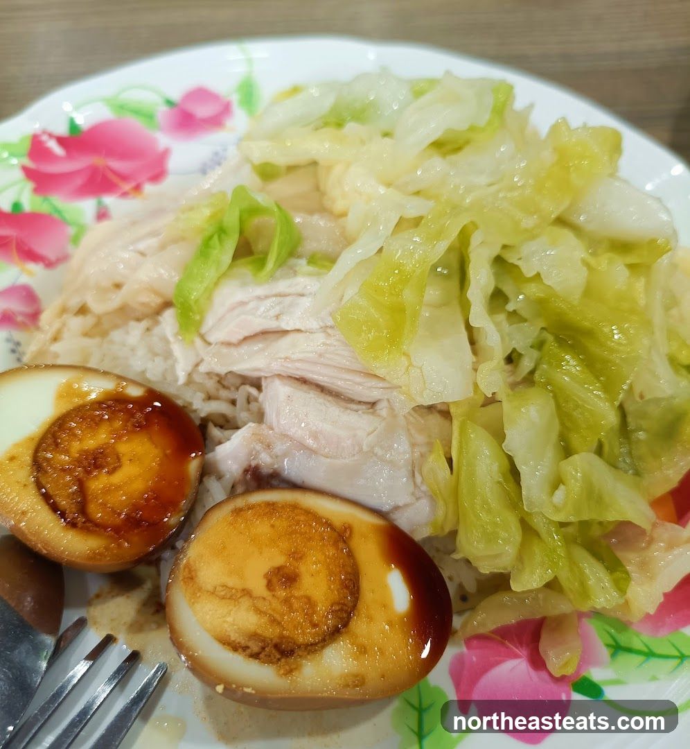 Hainanese Chicken Rice with Braised Eggs
