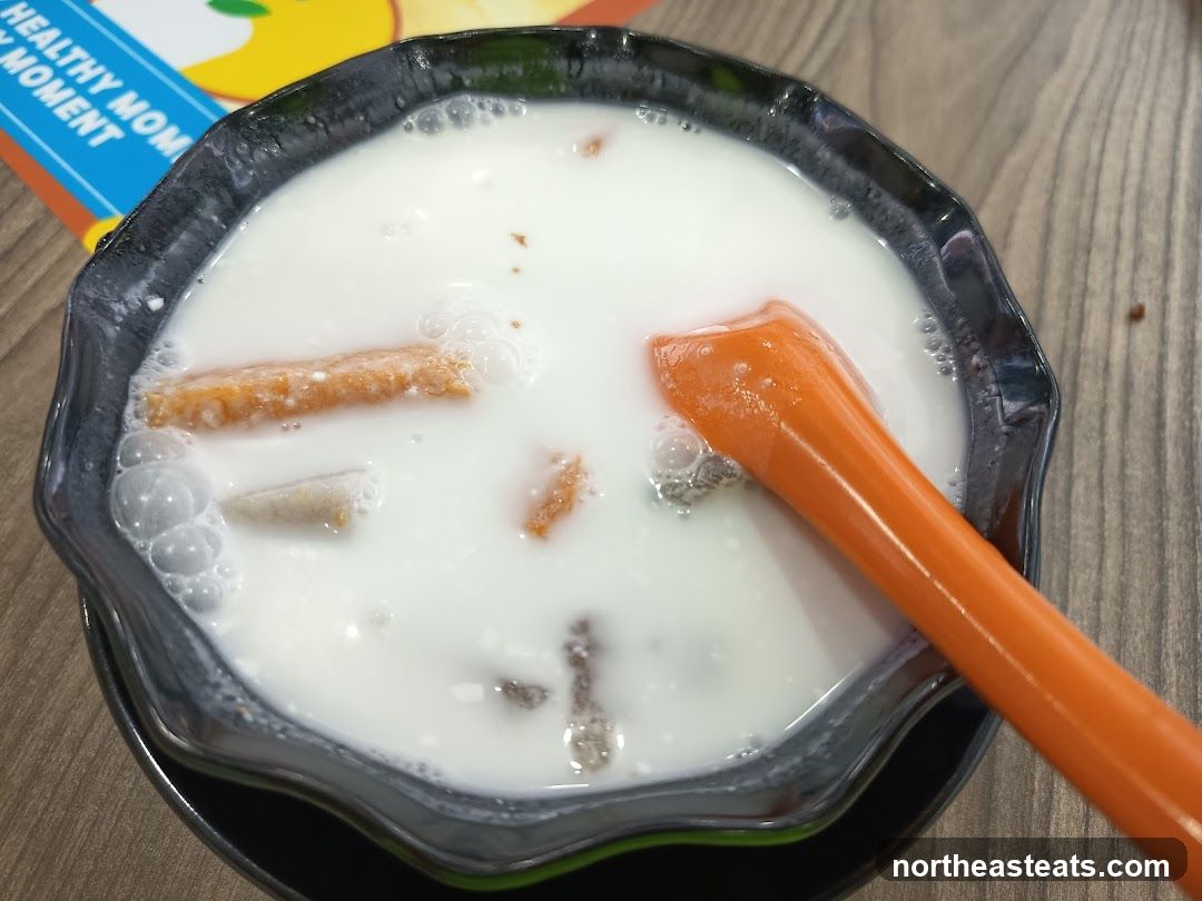 Dessert with Milk and Toppings