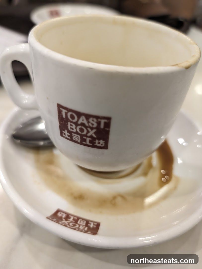 Empty Coffee Cup and Saucer