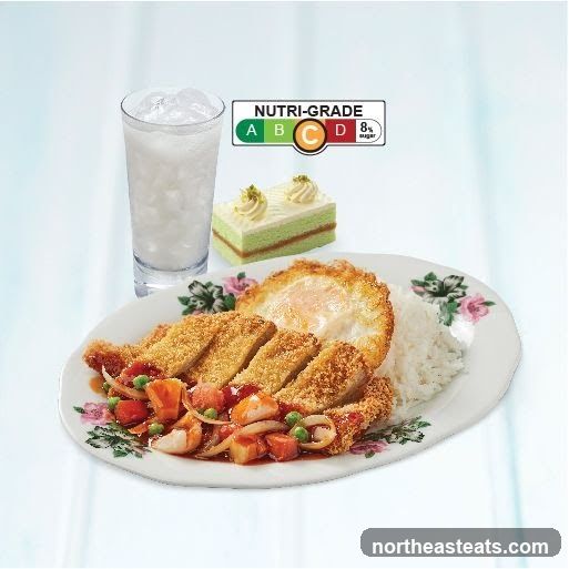 Meal with Nutri-Grade Label