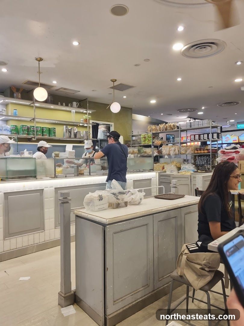 Interior of a food establishment