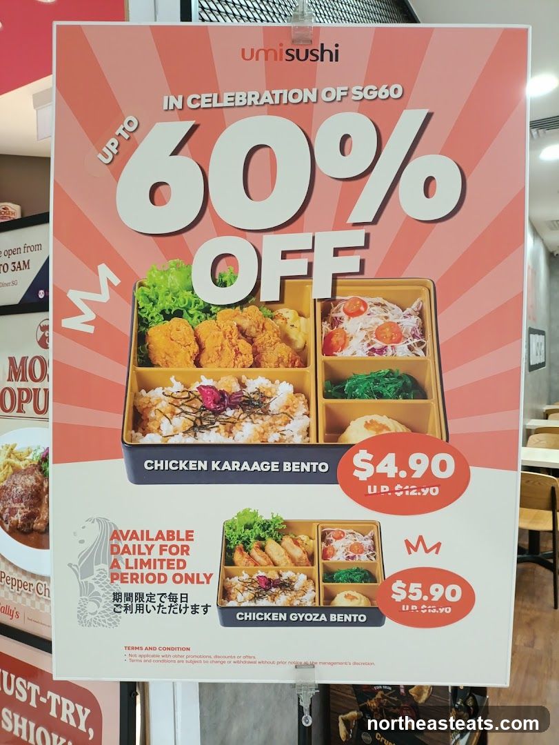 Umi Sushi SG60 Promotion