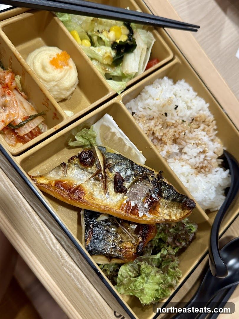 Bento Box with Grilled Fish