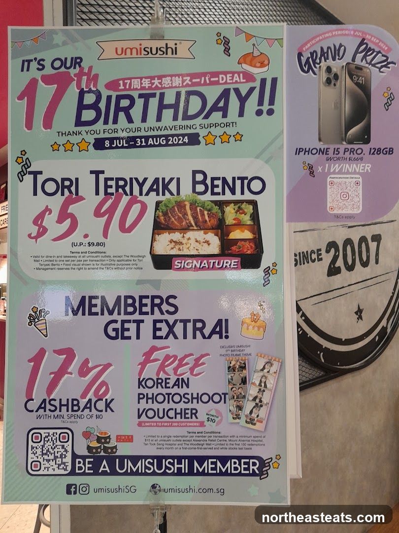 Umisushi 17th Birthday Promotion