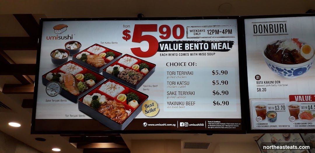Umisushi Menu
