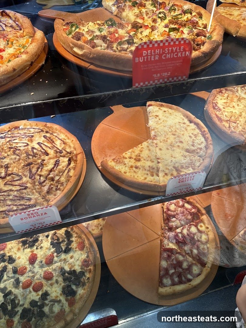 Pizzas on Display