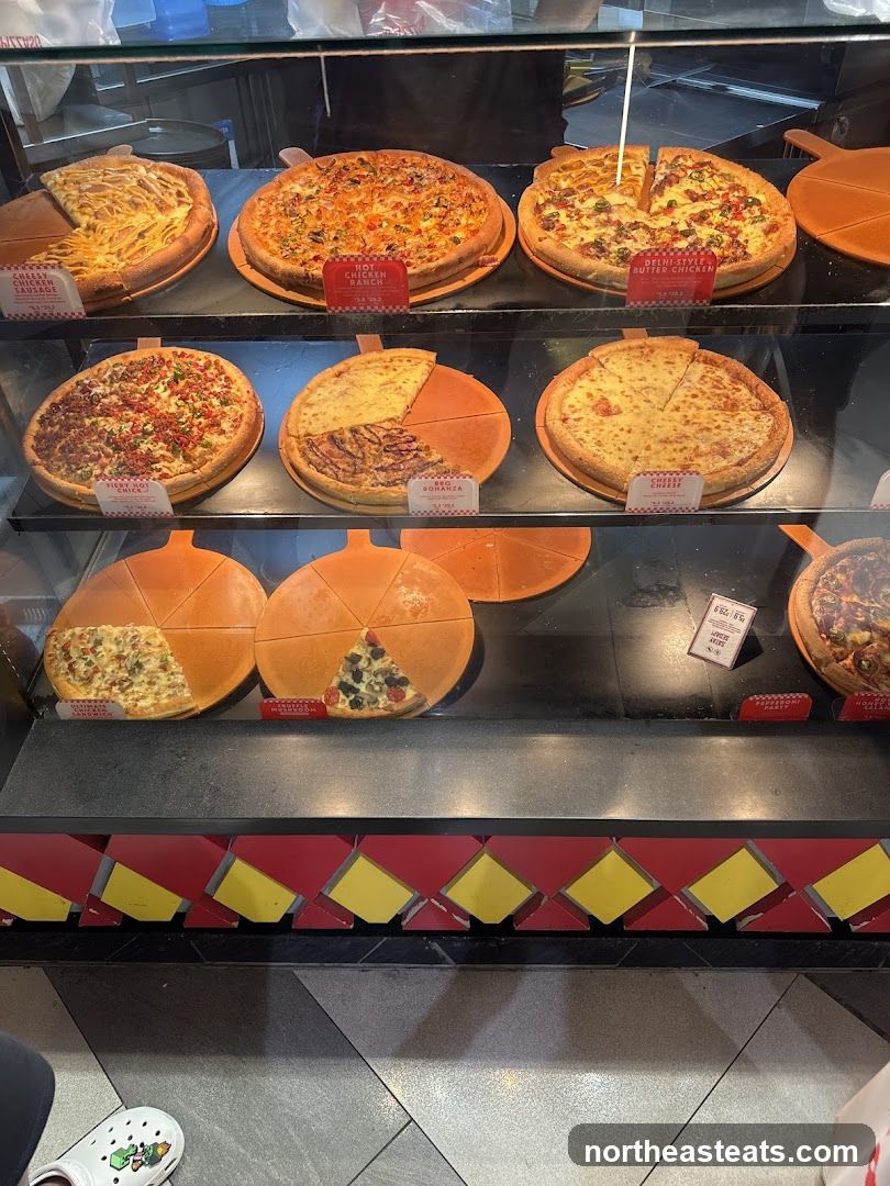 Pizzas on Display