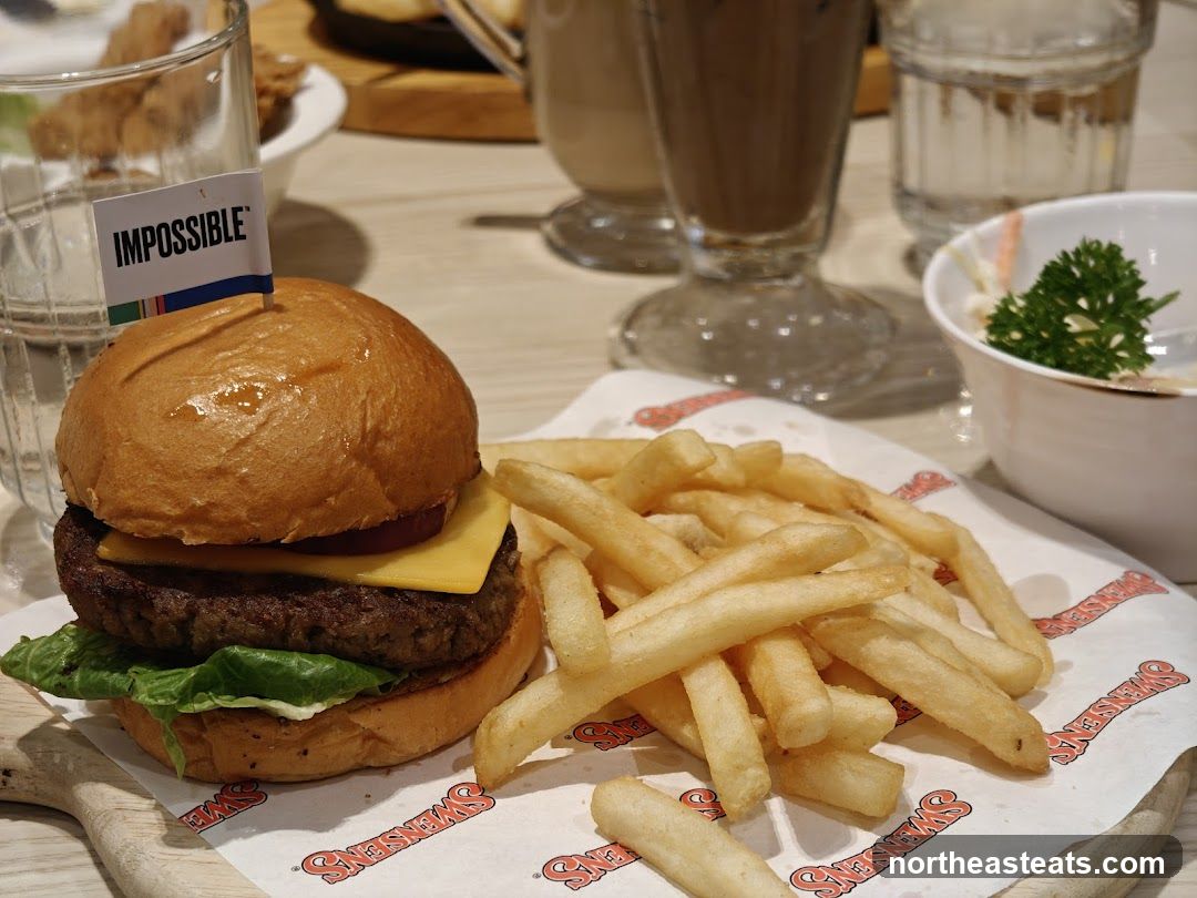 Impossible Burger with Fries