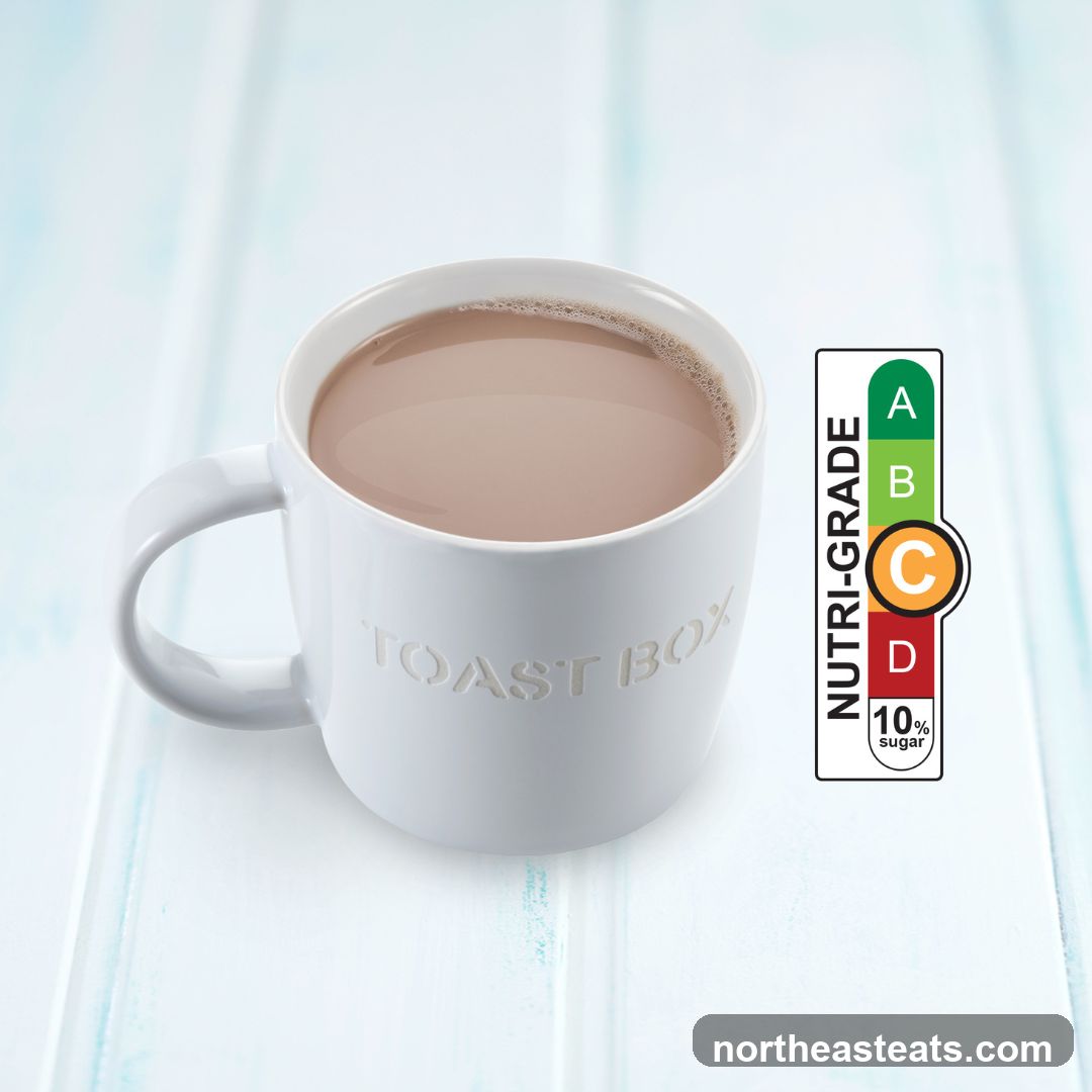 Mug of Chocolate Drink with Nutri-Grade Label