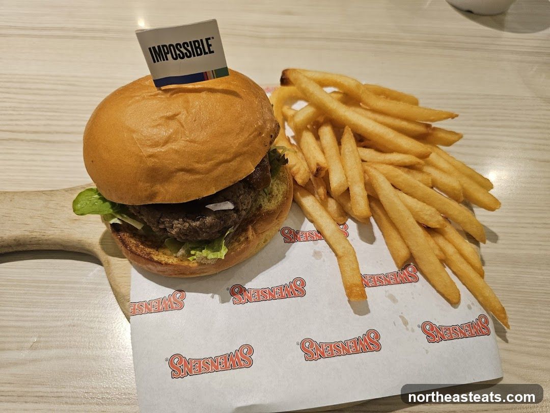 Impossible Burger with Fries