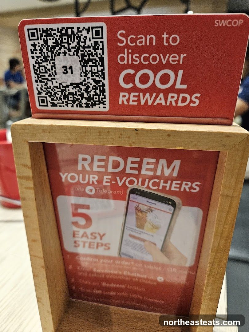 Rewards and E-Voucher Redemption Sign