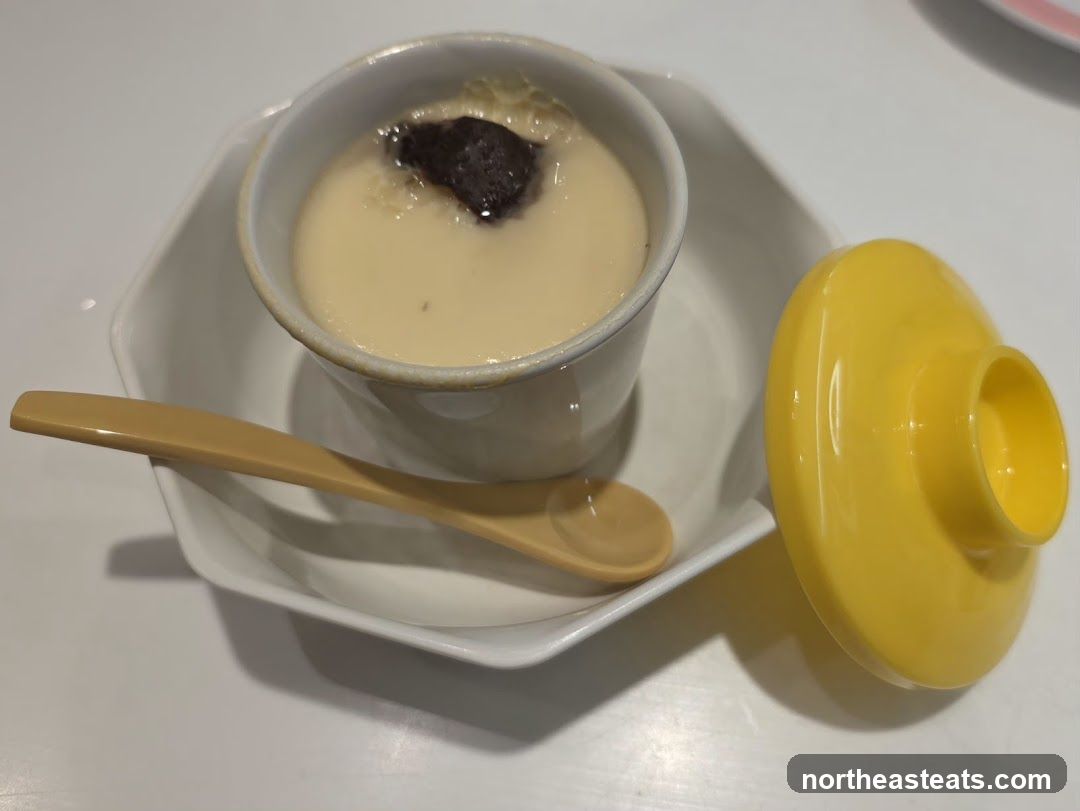 Custard Dessert with Red Bean