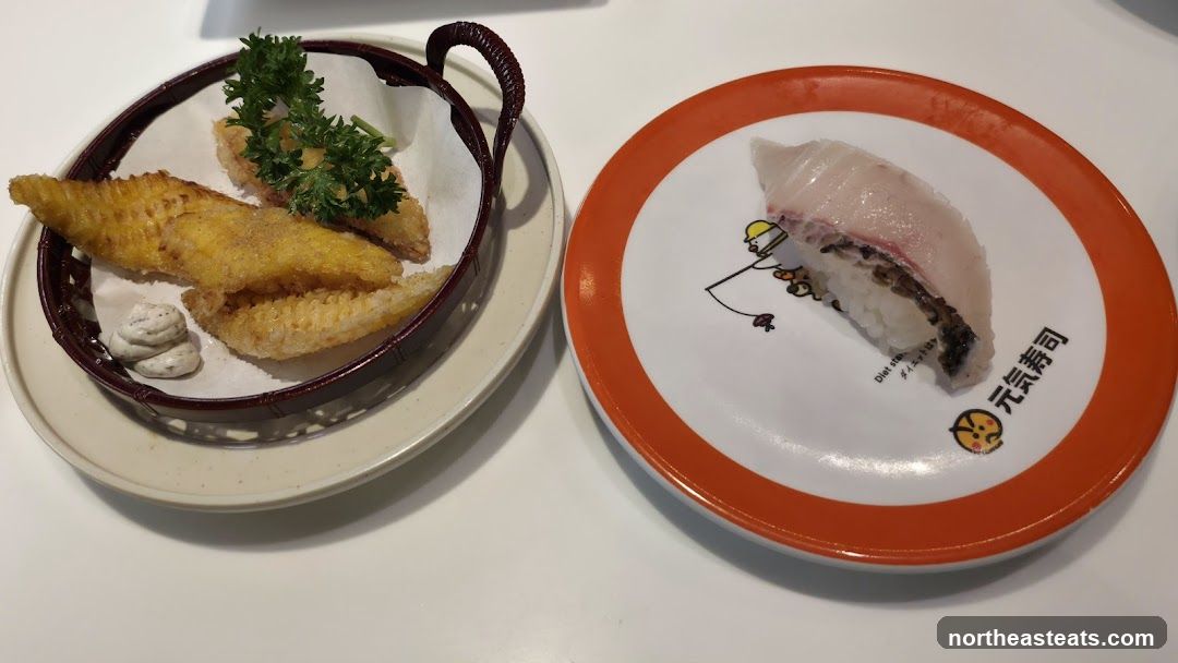 Sushi and Fried Food