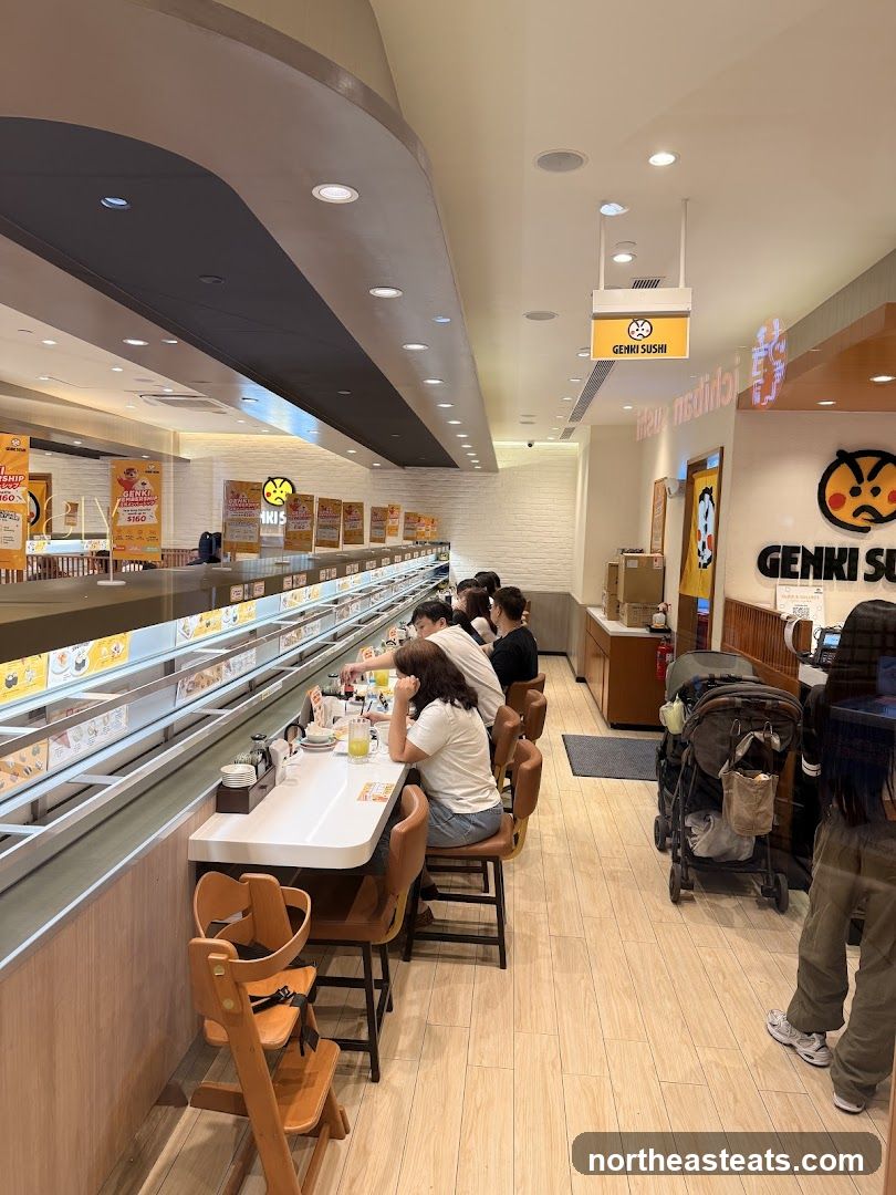 Genki Sushi Restaurant Interior