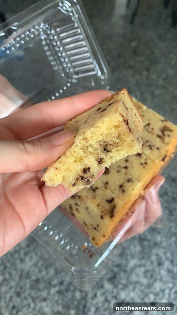 Chocolate Chip Cake Slices
