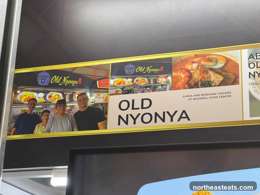 Old Nyonya Food Stall Advertisement