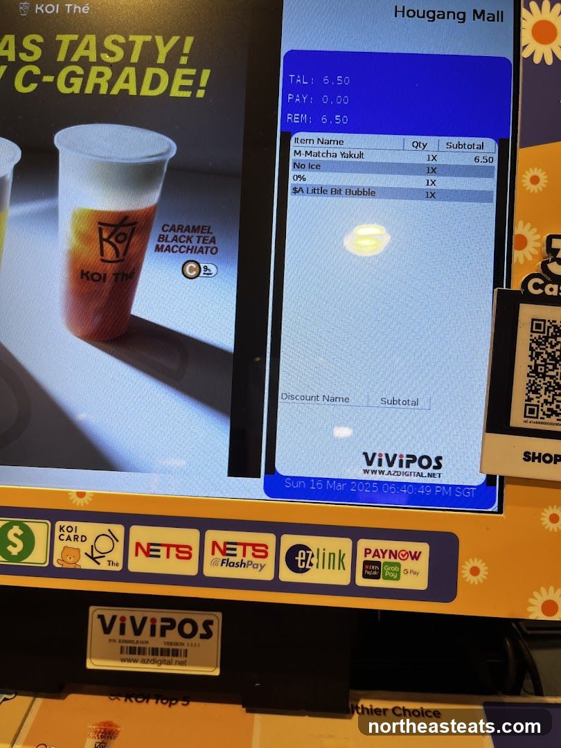 KOI Thé POS Screen