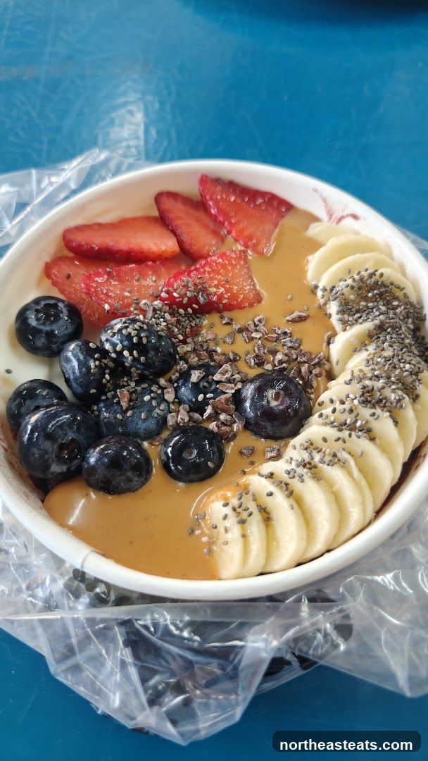 Acai Bowl with Fruit and Peanut Butter