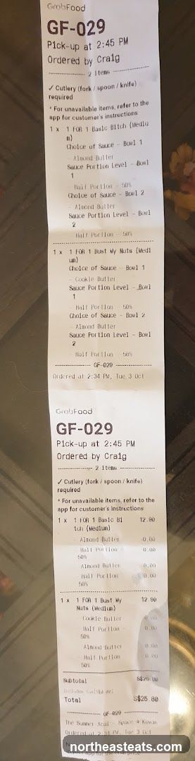 GrabFood Order Receipt