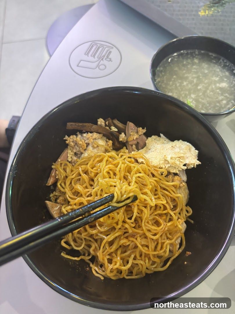 Noodles with Toppings and Soup