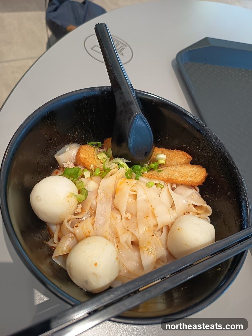 Noodle Dish with Fish Balls
