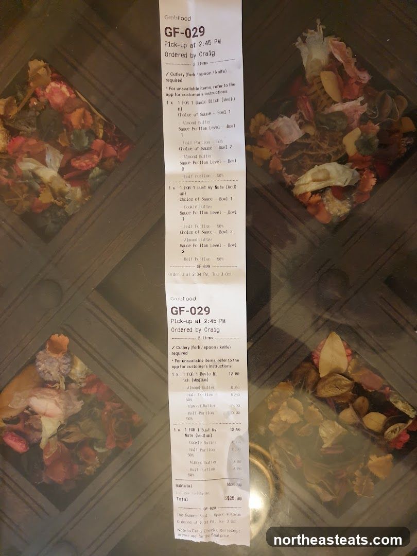 GrabFood Receipt