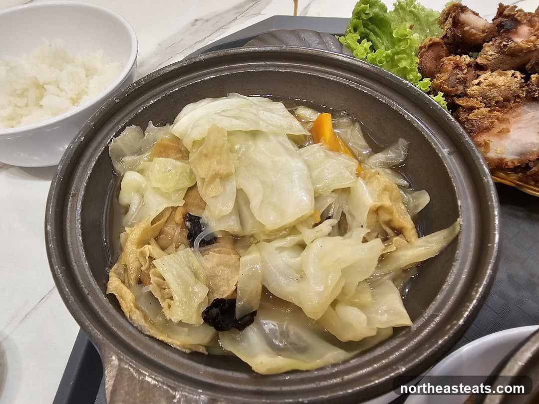 Braised Cabbage with Tofu Skin