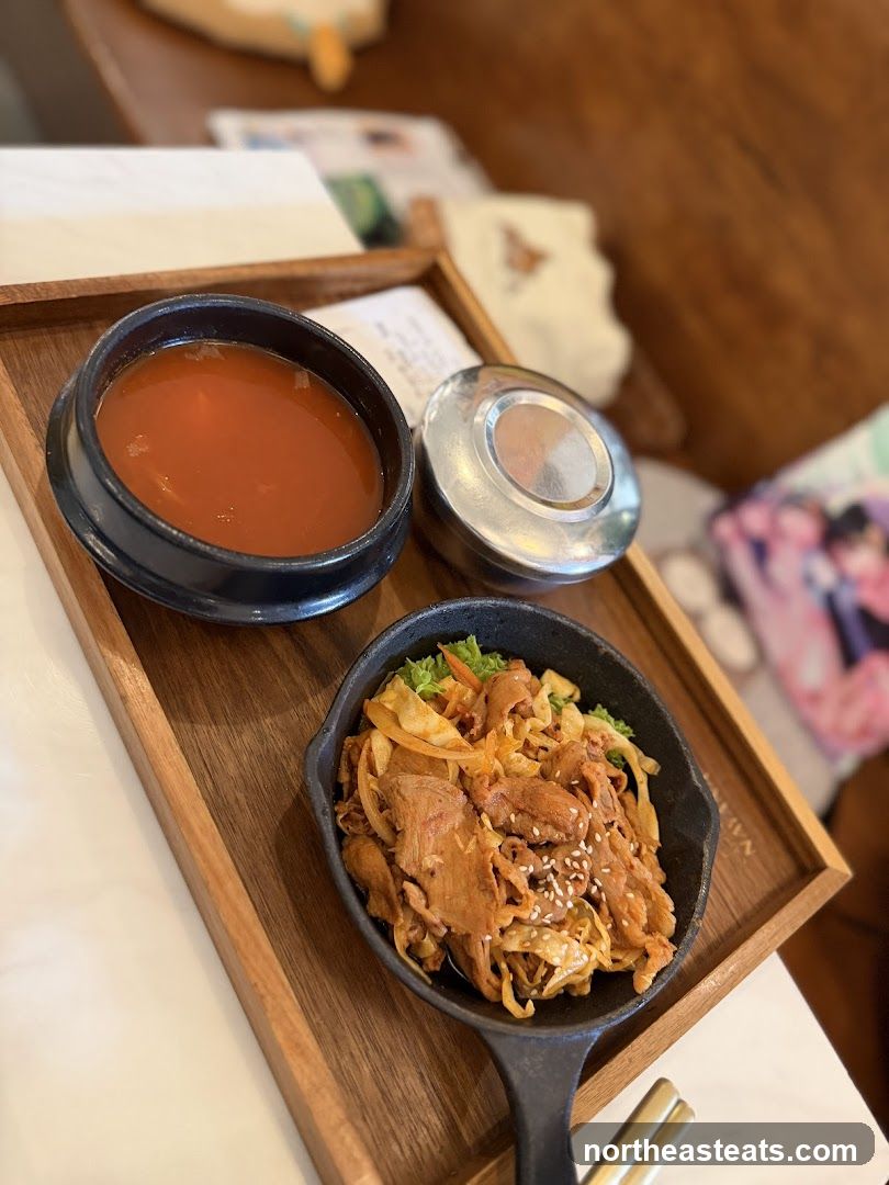 Korean Stir-Fried Pork with Soup