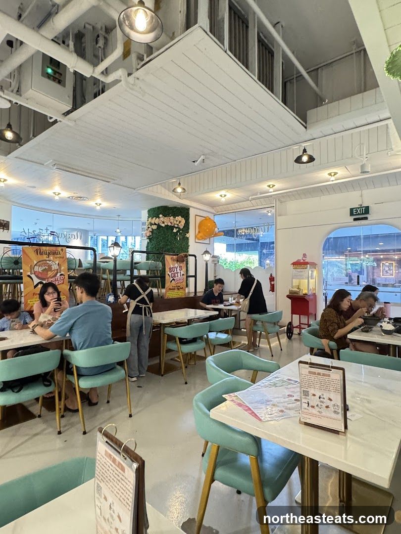 Restaurant Interior with Diners