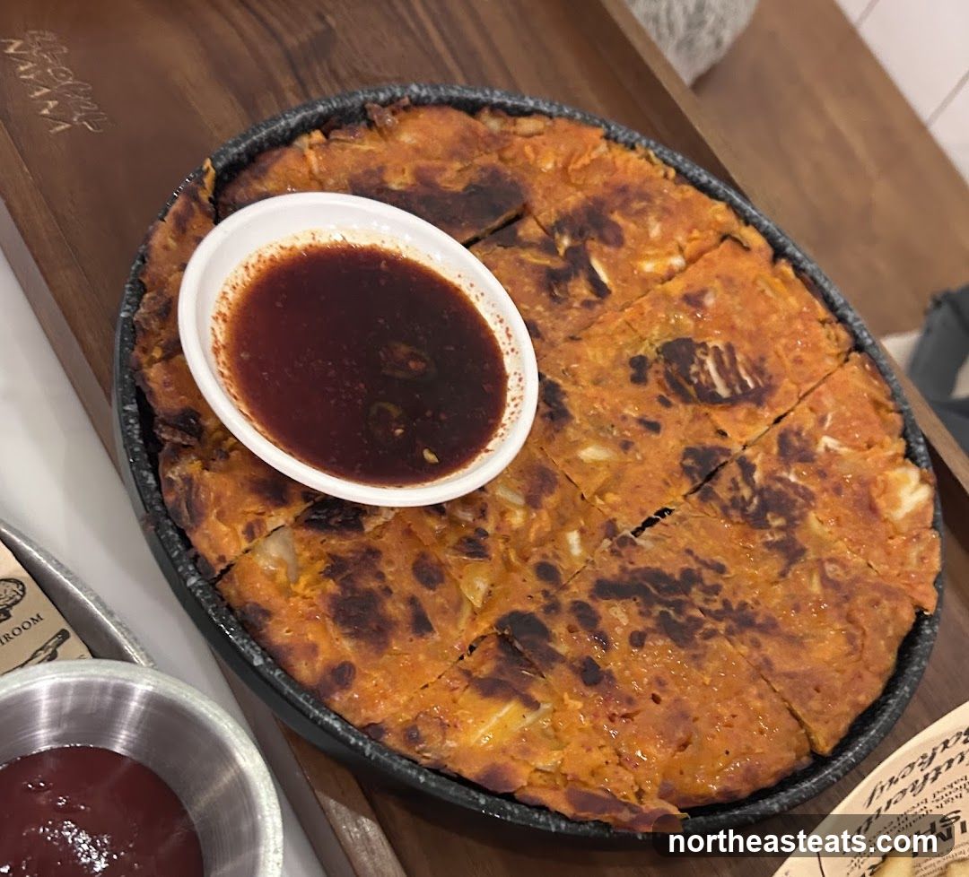 Kimchi Pancake with Dipping Sauce