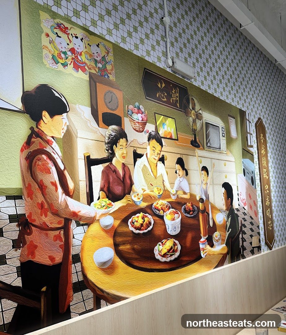 Mural of a Family Meal