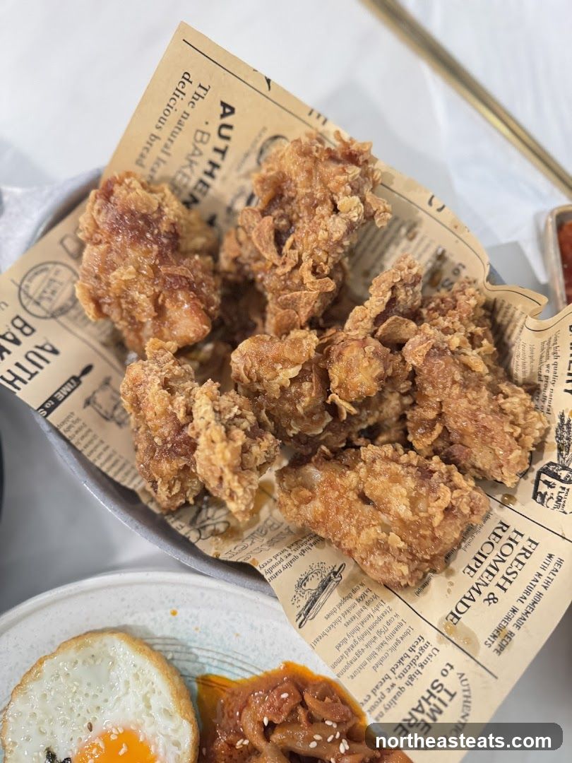 Fried Chicken with Side Dishes