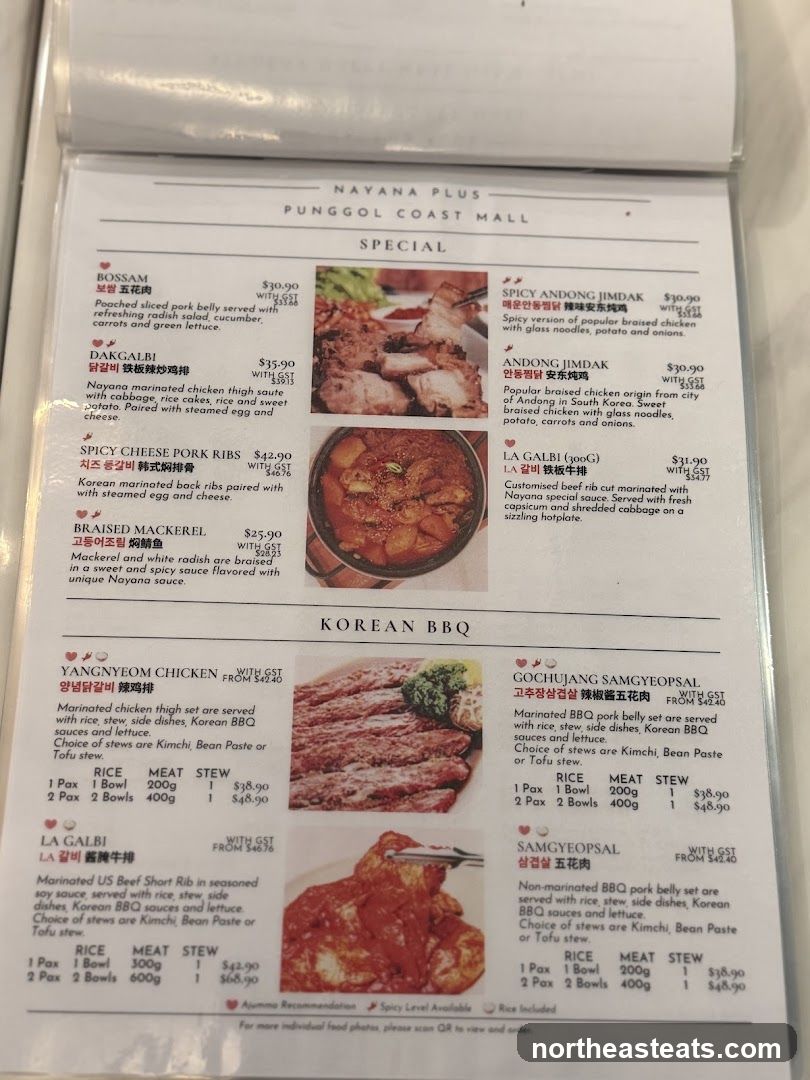 NAYANA PLUS PUNGGOL COAST MALL SPECIAL KOREAN BBQ