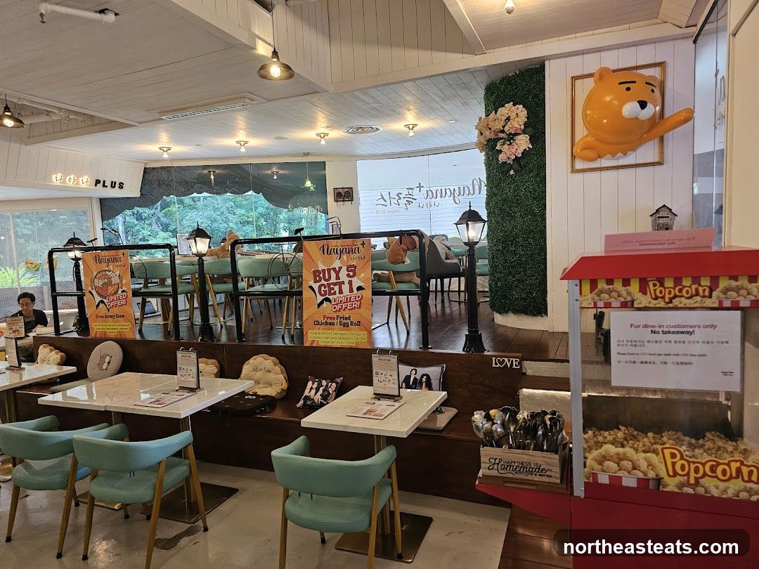 Cafe Interior with Popcorn Machine