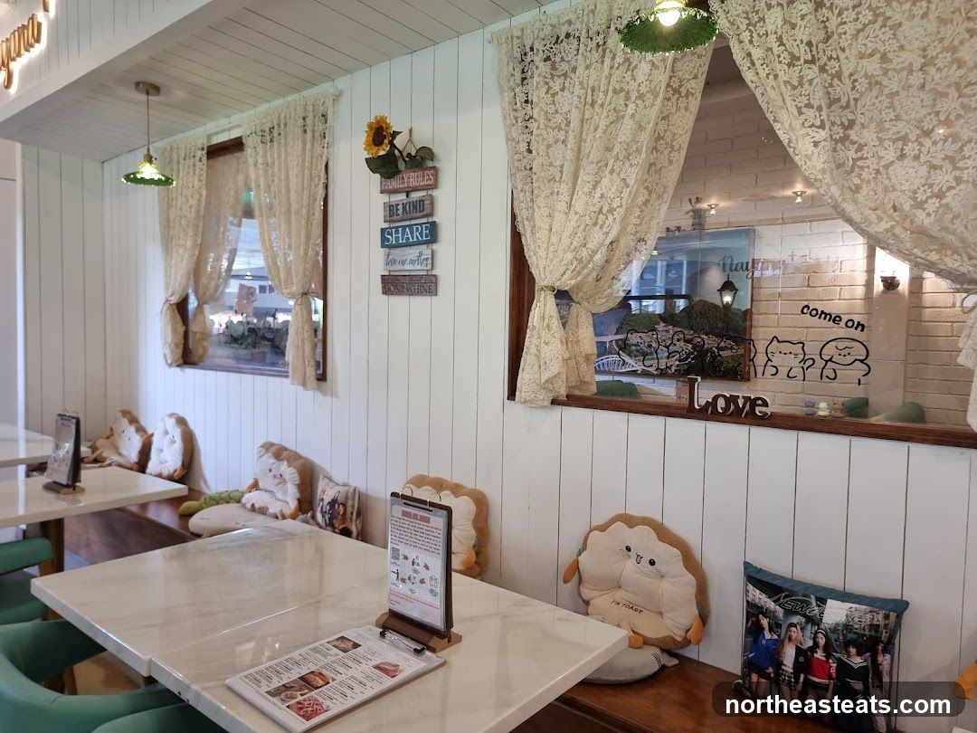 Cafe Interior with Themed Seating